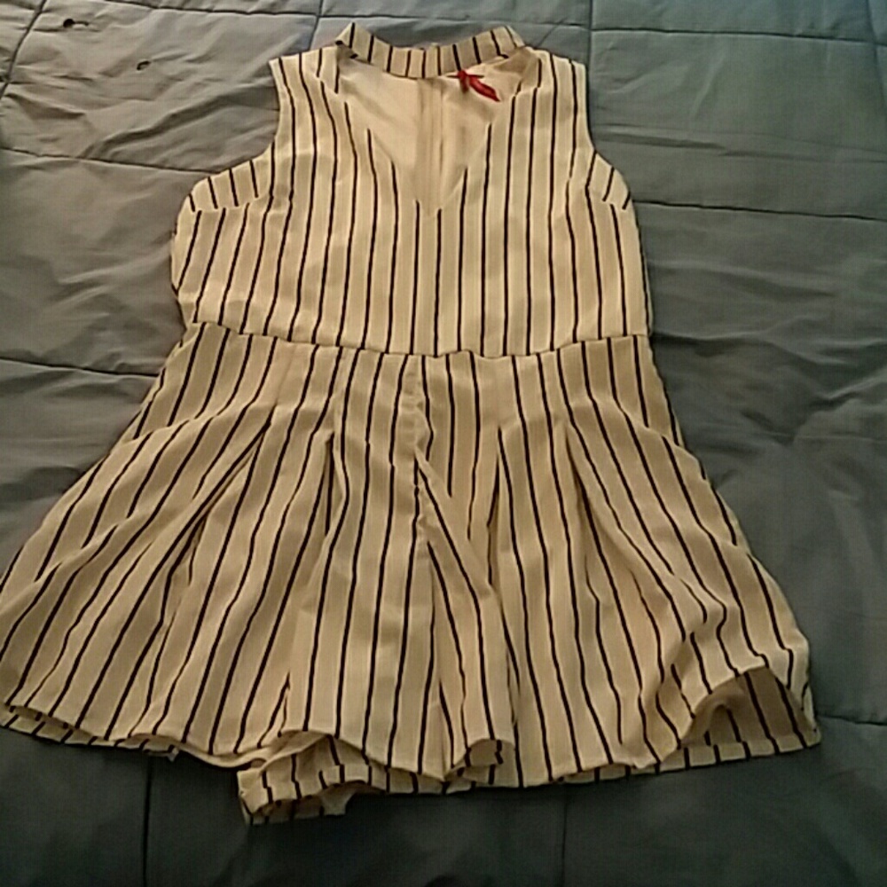 Striped romper